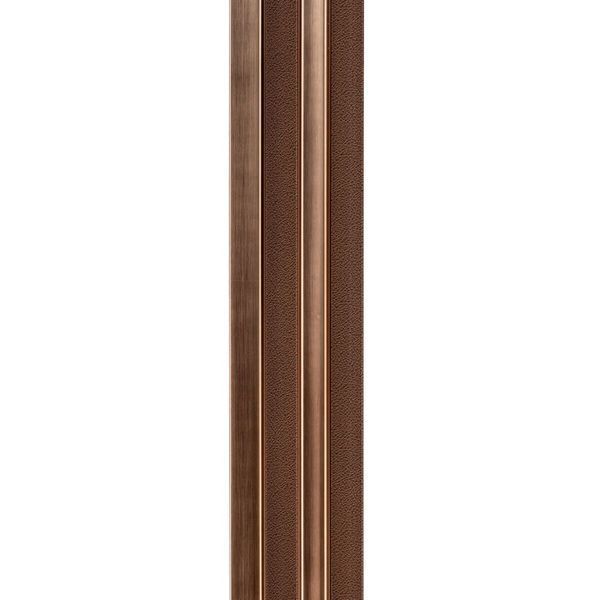 Рейка декоративная PS 2900х120х20мм Под коричневую кожу с бронзой SW-00002147- 991944099 фото
