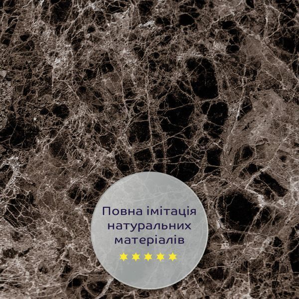 Декоративная ПВХ плита 600х600х3мм Серый темно-серый мрамор (S) SW-00001628 991943483 фото