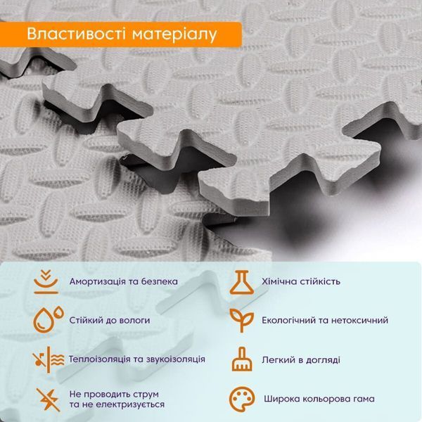Напольное покрытие 60х60х1см Серый (D) SW-00002569 991944231 фото