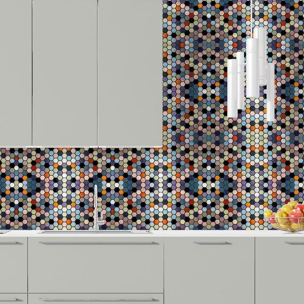 Самоклеющаяся алюминиевая плитка 300х300х3мм Цветная SW-00001935 991944029 фото